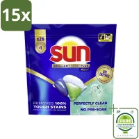 Sun Brilliant Shine+ All-in-1 Vaatwascapsules - 15x26 capsules
