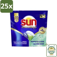Sun Brilliant Shine+ All-in-1 Vaatwascapsules - 25x16 capsules