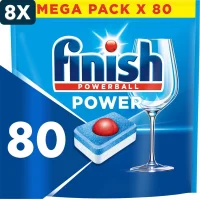 Finish Power Vaatwastabletten - 8x80 capsules