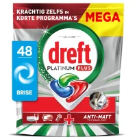 Dreft Platinum Plus All In One Bries Vaatwastabletten - 48 tabletten