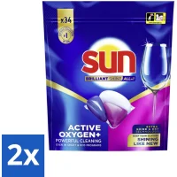 Sun Brilliant Shine All-in-1 Vaatwascapsules - 2x34 capsules