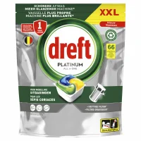 Dreft Platinum All In One Citroen Vaatwastabletten - 66 tabletten