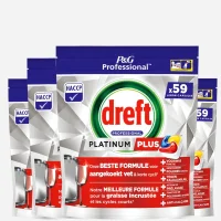 Dreft Platinum Plus Lemon All-in-1 Vaatwastabletten - 236 tabletten