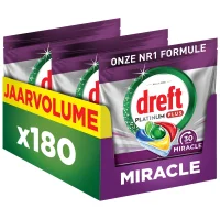 Dreft Platinum Miracle Vaatwastabletten - 180 tabletten