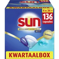 Sun Brilliant Shine Plus Vaatwastabletten - 136 capsules