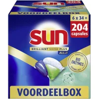 Sun Brilliant Shine Plus Vaatwascapsules - 204 capsules
