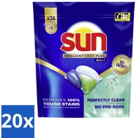 Sun Brilliant Shine Plus All-in-1 Vaatwascapsules - 20x34 tabletten