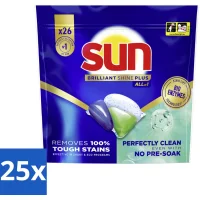 Sun Brilliant Shine Plus All-in-1 Vaatwascapsules - 25x26 capsules