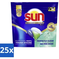 Sun Brilliant Shine+ All-in-1 Vaatwascapsules - 25x16 capsules