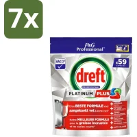 Dreft Platinum Plus Vaatwastabletten - 7x59 tabletten