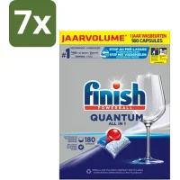 Finish Quantum All in 1 Vaatwastabletten - 7x180 tabletten